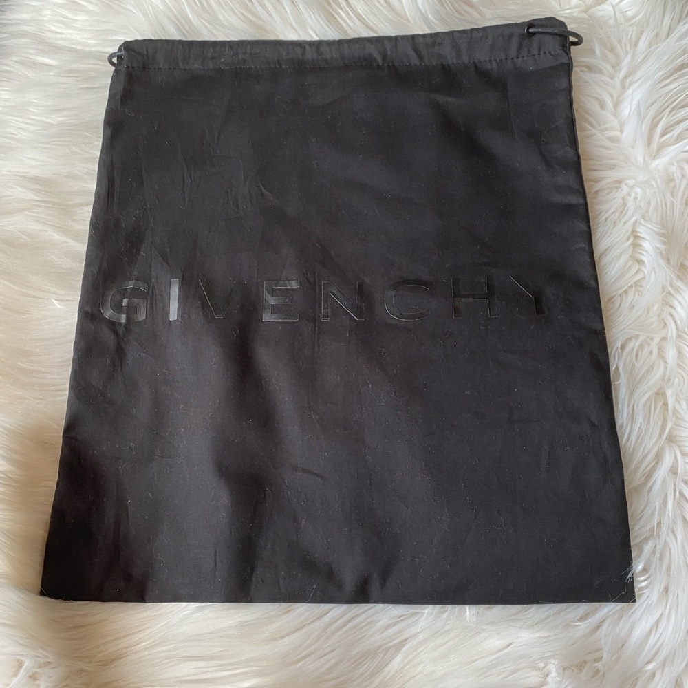 Givenchy Black Drawstring Dust Bag with Tonal Logo